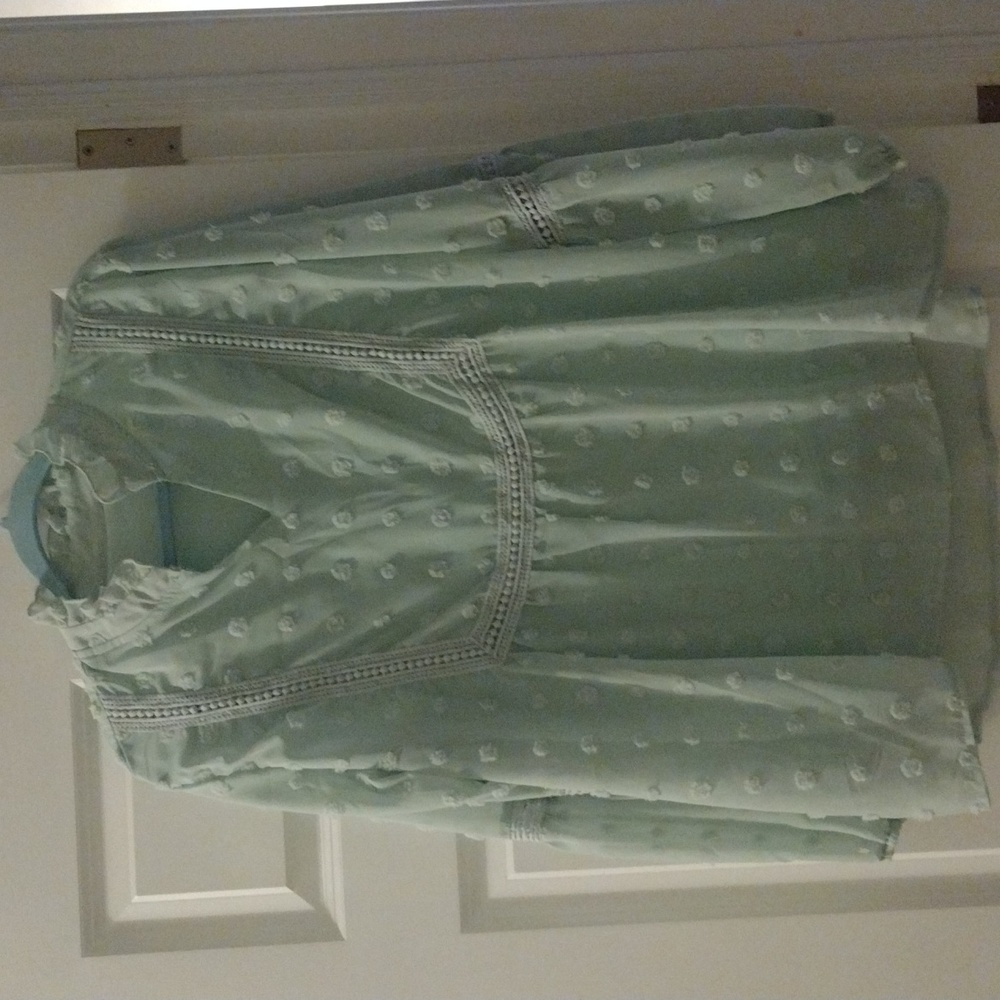 Mi t green baby doll top